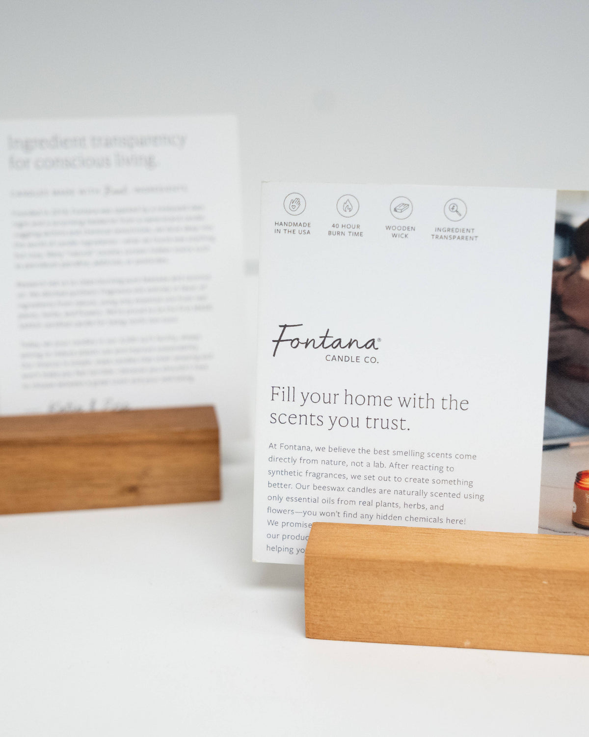 Fontana Candle Co. Shelf Talkers – Retail Display Set