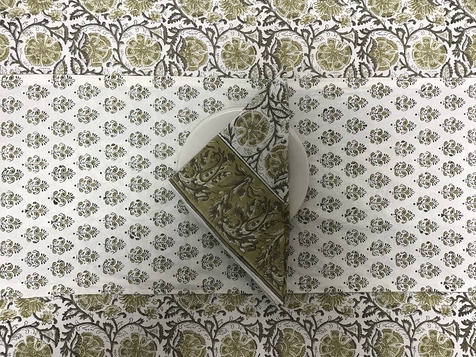 Tablecloth 60X120 Kalam Green