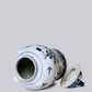Bird and Flower Blue and White Porcelain Temple Jar