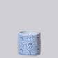 Small Blue and White Porcelain Scrolling Peony Cachepot