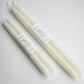 10" & 14" - 100% Beeswax Dipped Candles | Natural White