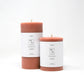 100% Beeswax Pillar Candles | Terra Cotta