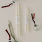 10" & 14" - 100% Beeswax Dipped Candles | Natural White