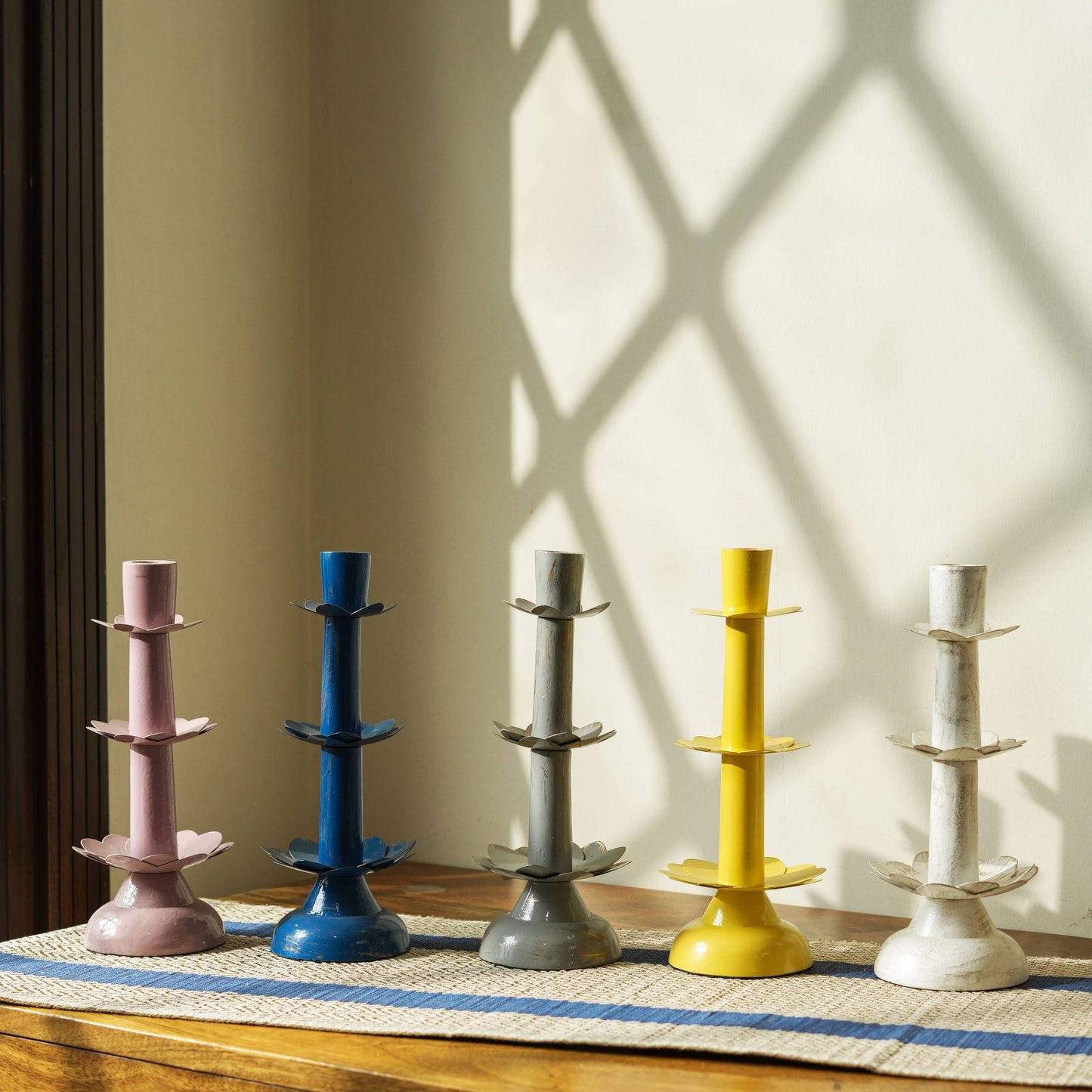 Sunny Tapered Candleholders