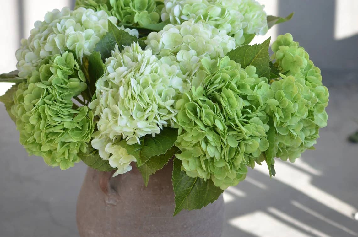 18" Ultra Realistic Real Touch Artificial Hydrangea