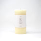 100% Beeswax Pillar Candles | Natural White