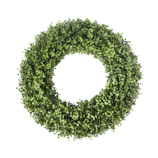 UV Boxwood Round Wreath 19 Inch