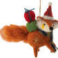 Red fox with presents