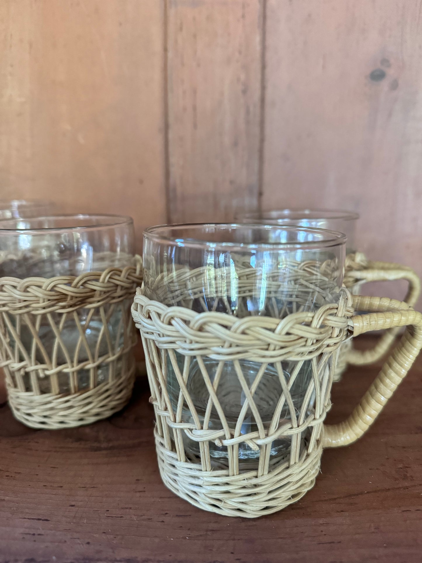 Vintage Libbey Ratan Glasses