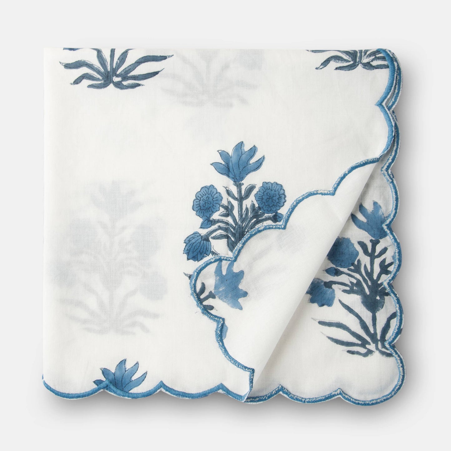 Azure Handblocked Napkin Set
