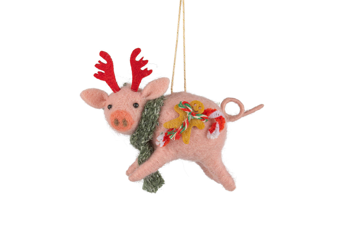 Felt pig/antlers