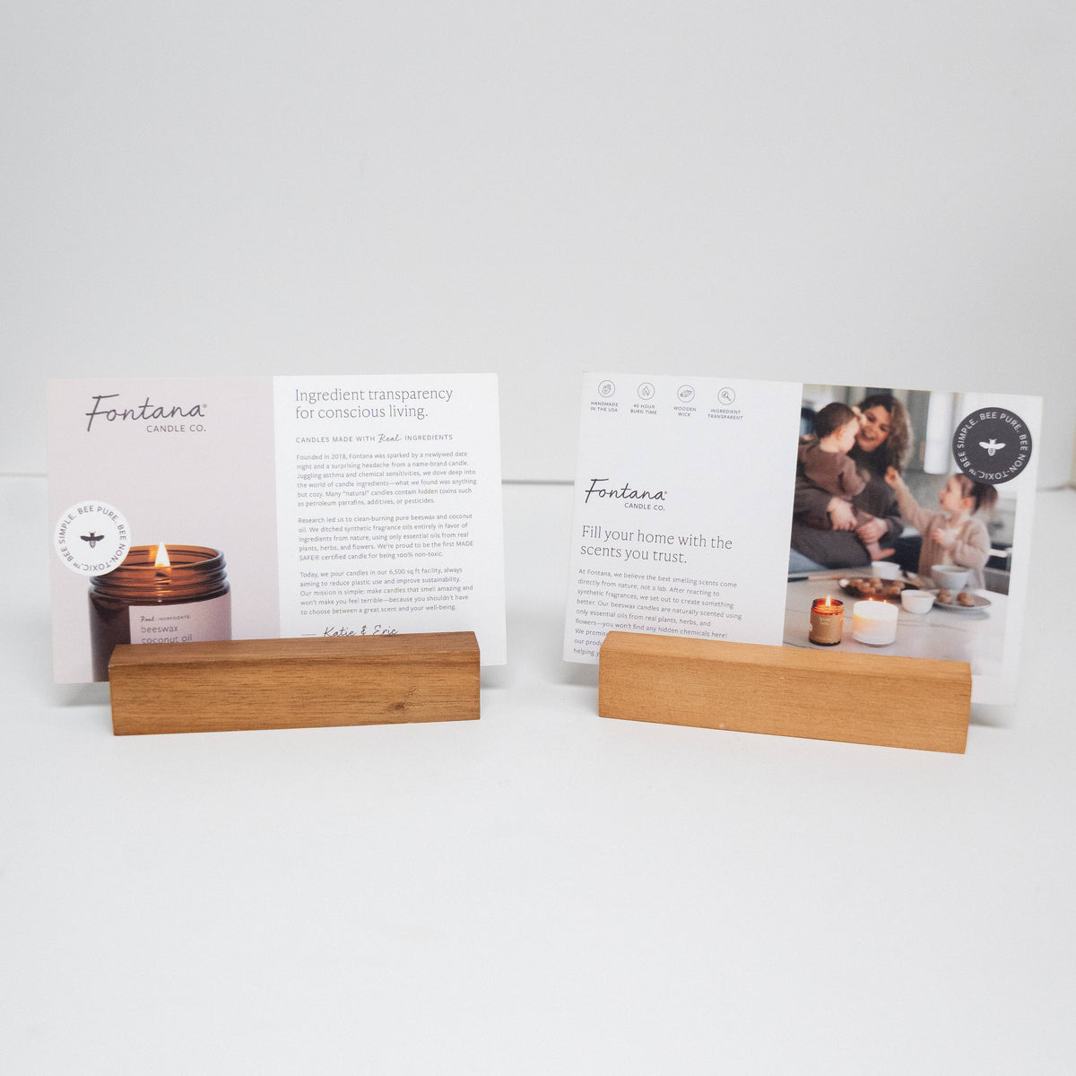 Fontana Candle Co. Shelf Talkers – Retail Display Set