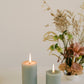 100% Beeswax Pillar Candles | Eucalyptus