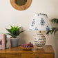 Azure Blossom Lampshade