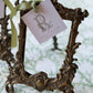 Large Victorian Brass Freestanding Picture Frame