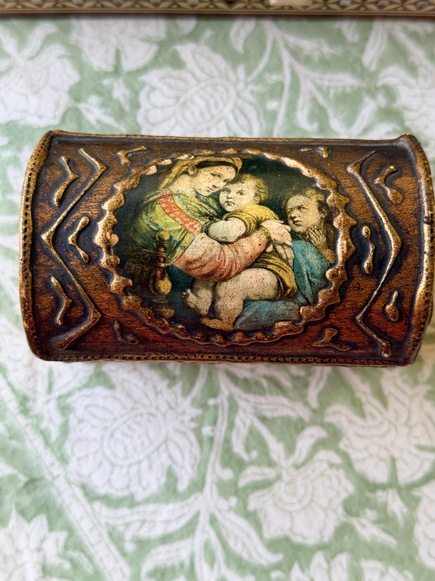Vintage Florentine Gilt-Wood Box, Italy