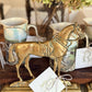 Pair of Antique English Brass Chimney Horses