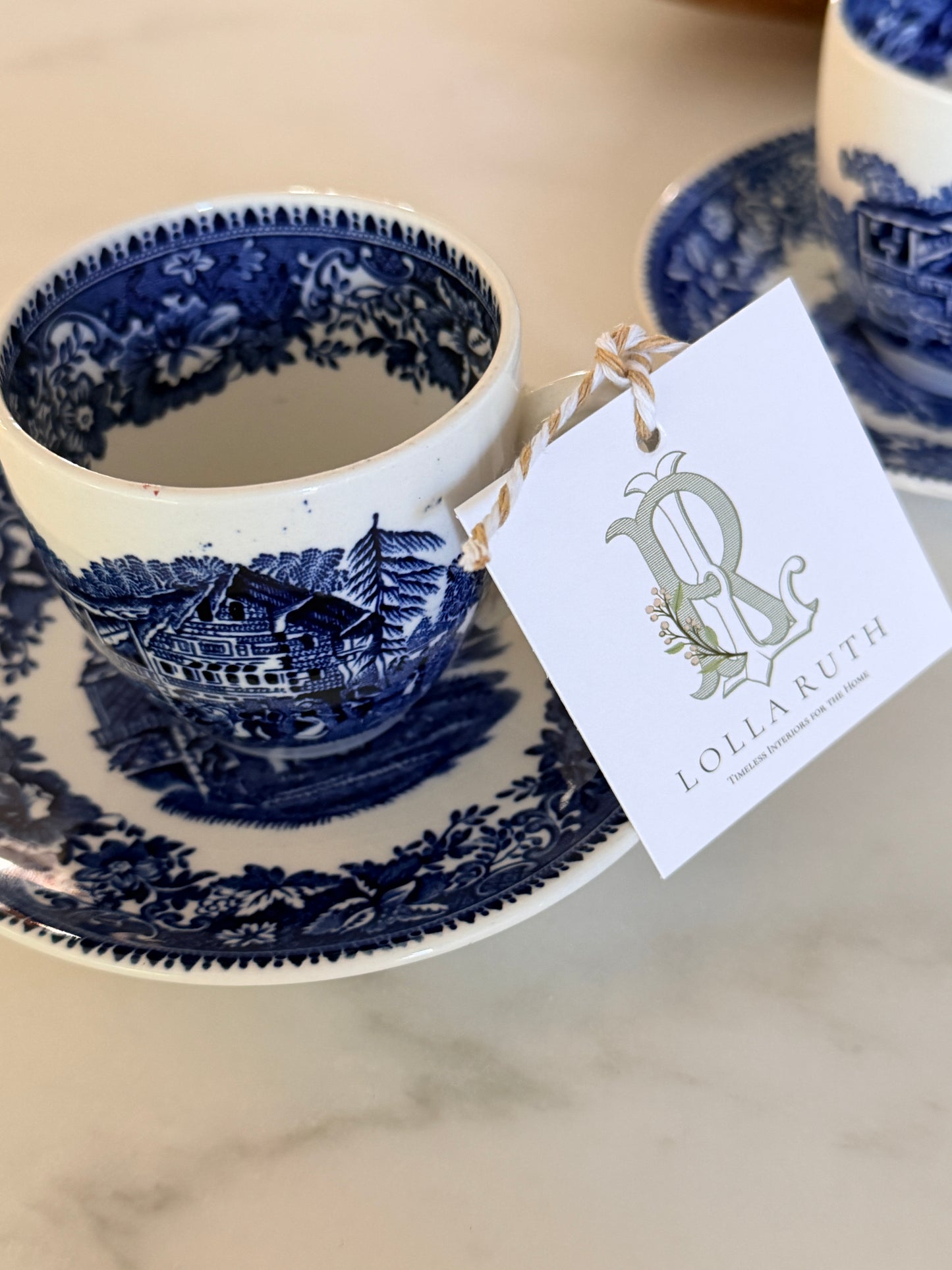 Wedgwood & Co "Avon Cottage" Demitasse Cup & Saucer
