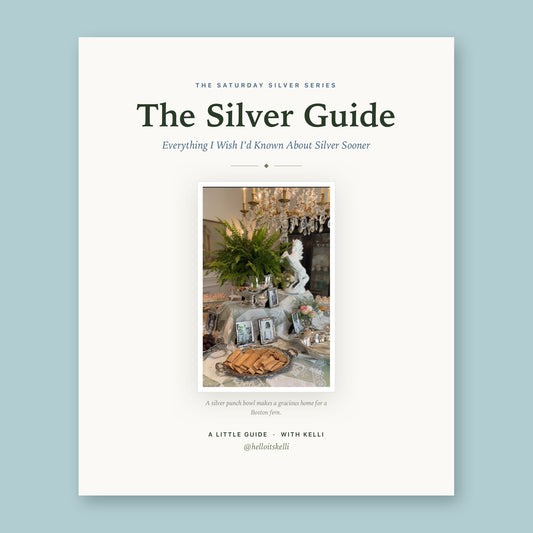 Cover of The Silver Care Guide, a free download on using and caring for silver