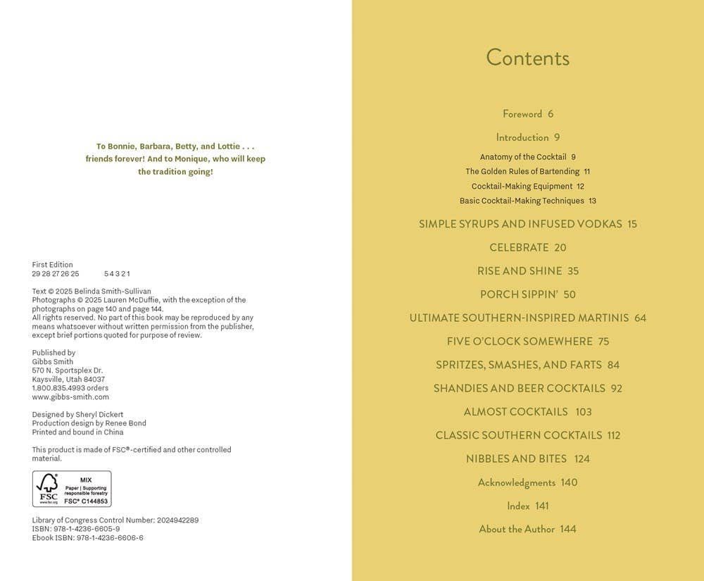 Cocktails, Southern Style: Pours, Drinks, Sips, and Bites