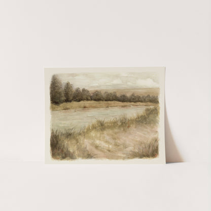 Beside Still Waters - Watercolor Giclée Paper Print