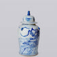Blue and White Temple Jar
