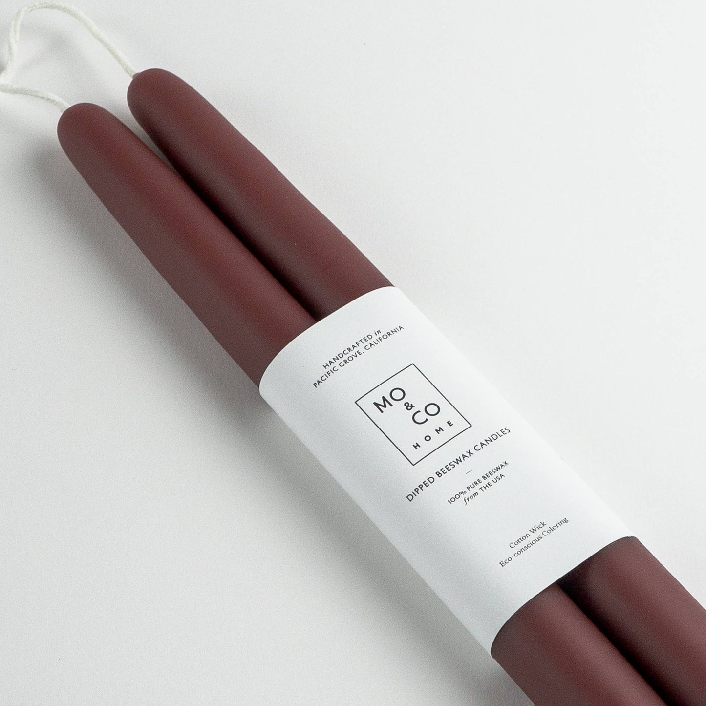 10" & 14" - 100% Beeswax Dipped Candles | Burgundy