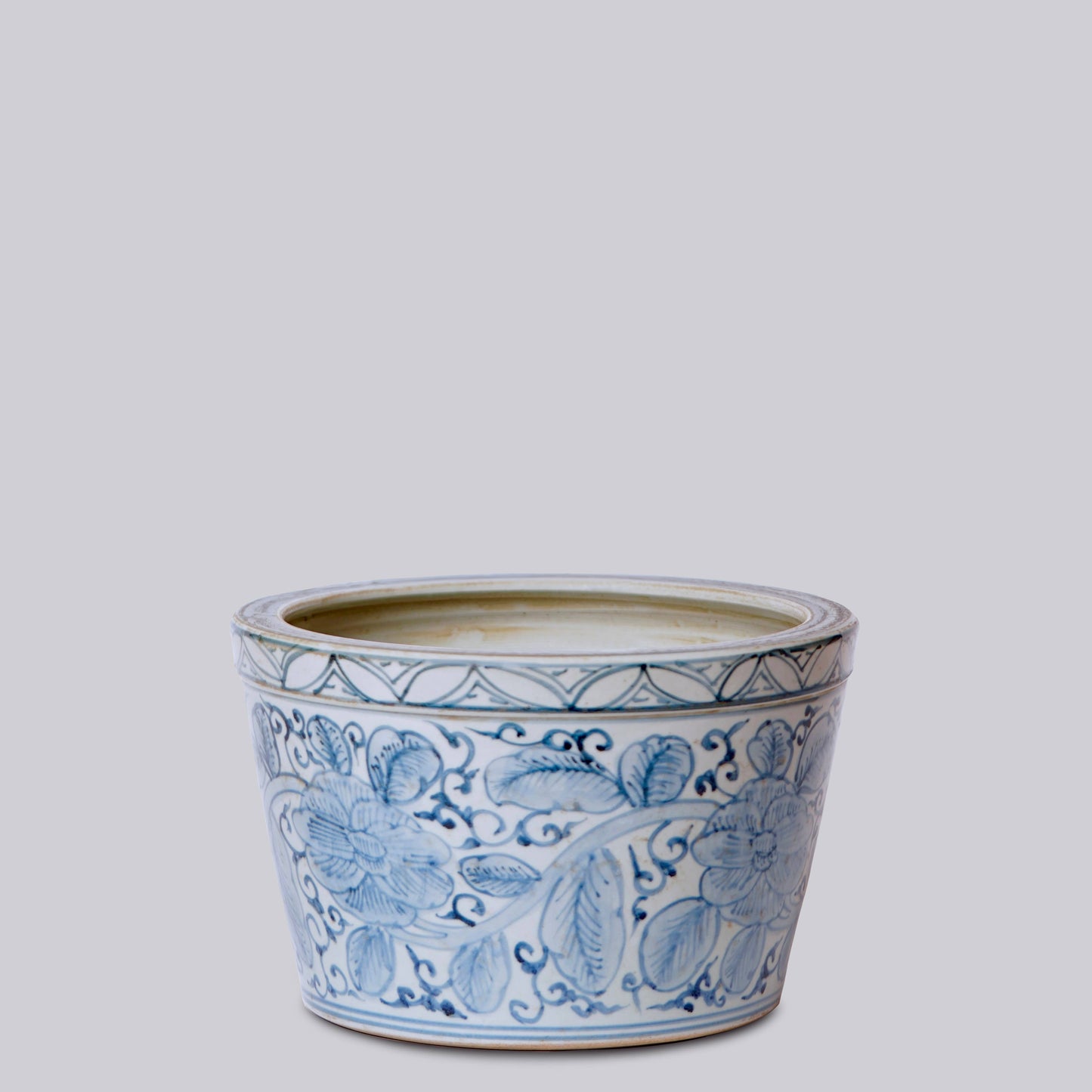 Blue and White Porcelain Rose Planter